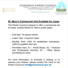 St Mary's Unit - Lease Available